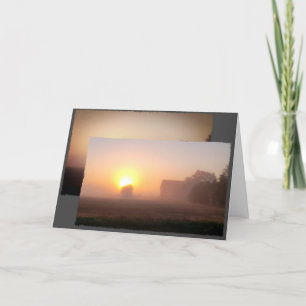 Cartão De Agradecimento Fazenda da Manhã Foggy