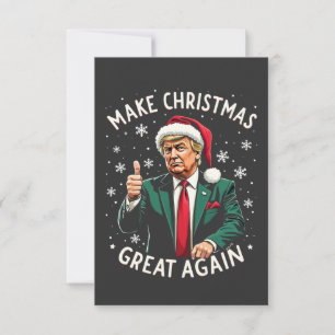 Cartão De Agradecimento Fazer Excelente De Natal Novamente Feio Trump Do S