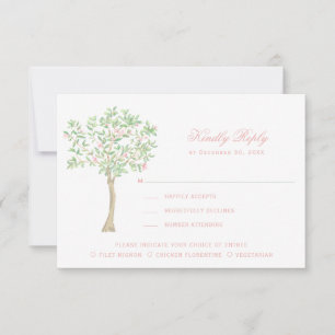 Cartão De Agradecimento Fecho doce com Arcos verdes cor-de-rosa embebidos