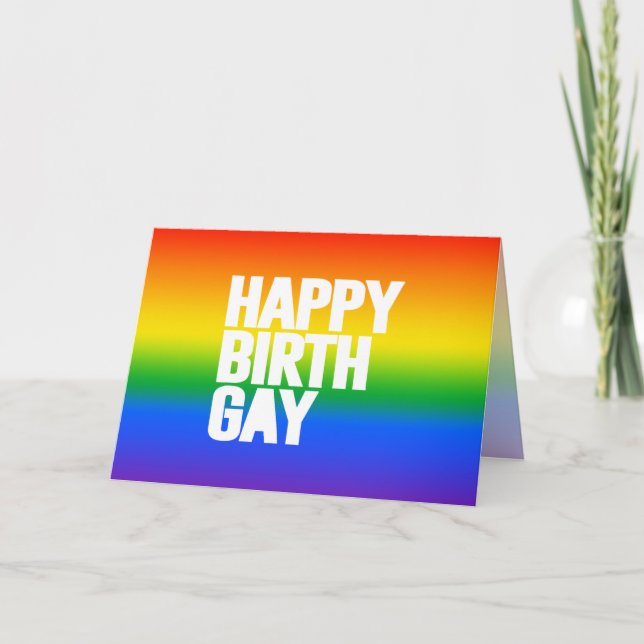 Cartão De Agradecimento Feliz aniversário (Frente)