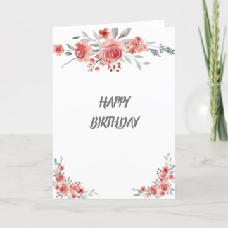 Cartão De Agradecimento Feliz aniversário