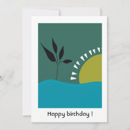 Cartão De Agradecimento feliz aniversário 30 personalizado paisagem verde