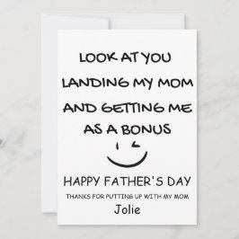 Cartão De Agradecimento Feliz aniversário ao padrasto