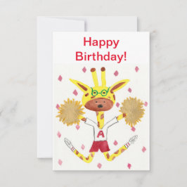 Cartão De Agradecimento Feliz aniversário! Cartão.