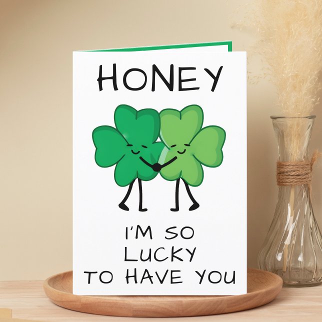 Cartão De Agradecimento Feliz Aniversário do Dia de São Patrício Verde Eng (Funny Green Clover St Patrick's Day Happy Birthday Thank You Card)