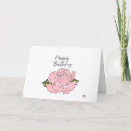 Cartão De Agradecimento Feliz Aniversário Flores 5