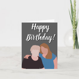 Cartão De Agradecimento Feliz Aniversário Para A Vovó, Tia, Irmã Etc.