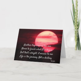 Cartão De Agradecimento Feliz aniversário para mim - Outra viagem ao redor