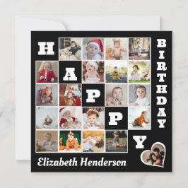 Cartão De Agradecimento Feliz Aniversário Personalizado 21 Oferta de Colag