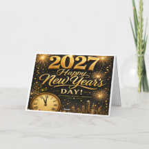 Feliz Ano Novo 2027 | Fogos de Artifício Luxuosos