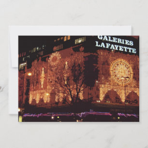 Cartão De Agradecimento feliz ano novo! Luzes de Natal de Paris Obrigado C