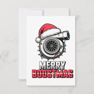 Cartão De Agradecimento Feliz Boostmas Boost amante Papai Noel Turbo Natal