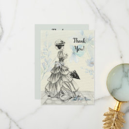 Cartão De Agradecimento Feliz Dia de as mães Vitoriano Parasol Pássaros