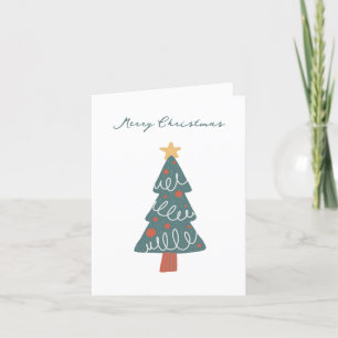 Cartão De Agradecimento Feliz e Natal Brilhante