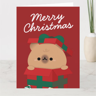 Cartão De Agradecimento Feliz e Simples Feliz Natal