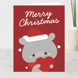 Cartão De Agradecimento Feliz e Simples Feliz Natal