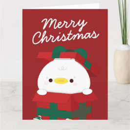 Cartão De Agradecimento Feliz e Simples Feliz Natal