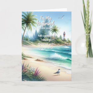 Cartão De Agradecimento Feliz Marido de Aniversário