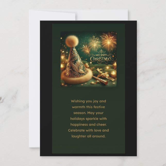 Cartão De Agradecimento feliz natal (Frente)