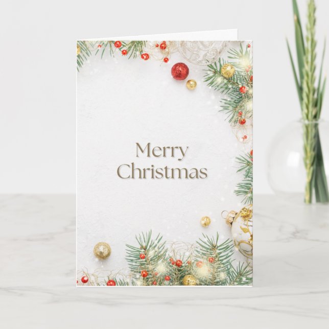 Cartão De Agradecimento Feliz Natal (Frente)