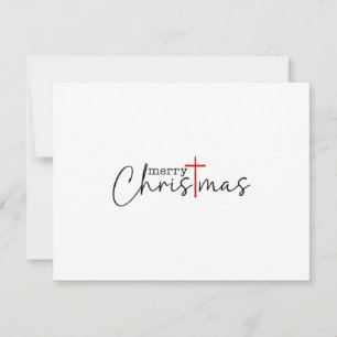 Cartão De Agradecimento Feliz Natal Cruz Cristo Xmas Homens MulheresFeliz