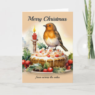 Cartão De Agradecimento Feliz Natal do Across Miles Robin