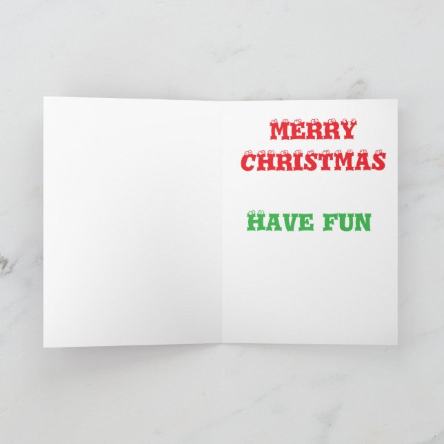 Cartão De Agradecimento Feliz natal esquilo (Interior)