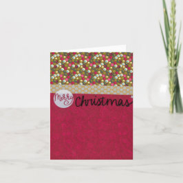 Cartão De Agradecimento Feliz Natal - Placa de vazio de 4" x 5,6"