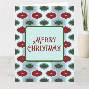 Cartão De Agradecimento Feliz Natal - Retro