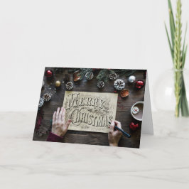 Cartão De Agradecimento Feliz Natal Simples