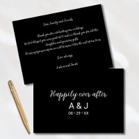 Feliz Nunca Após Monograma Branco Preto