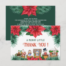 Feliz Pequeno Chá de fraldas de Natal Verde Invern