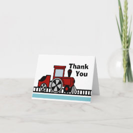Cartão De Agradecimento Felizes Trilhos Choo Choo