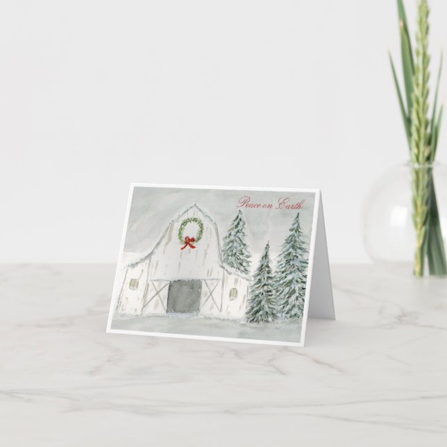 Cartão De Agradecimento Feriado de inverno pacífico (Frente)