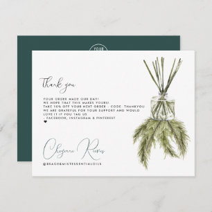 Cartão De Agradecimento Feriado de Natal   Cliente comercial Obrigado