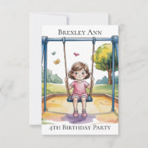 Festa de 4 Anos da Menina no Balanço