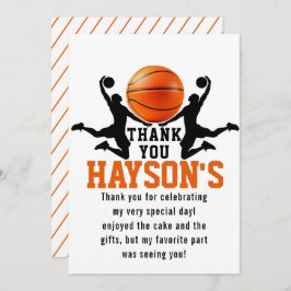 Cartão De Agradecimento Festa de aniversário de 5 anos do menino com bola