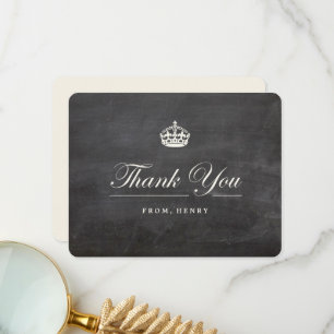 Cartão De Agradecimento Festa de Aniversário de Adulto Vintage Loja de Giz