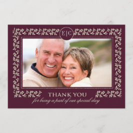 Cartão De Agradecimento Festa de Aniversário de Casamento | Foto Personali