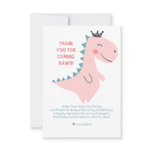 Festa de Aniversário de Dinossauro Menina Minimali