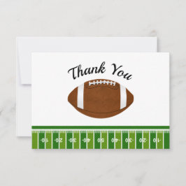 Cartão De Agradecimento Festa de aniversário de Futebol