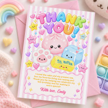 Festa de Aniversário de Menina Kawaii Squishies Fo