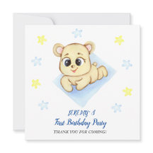Festa de Aniversário de Menino com Tema de Urso Fo