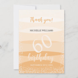 Cartão De Agradecimento Festa de aniversário De Verão Moderna A Rosa