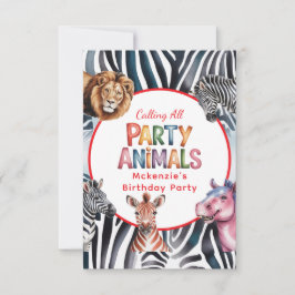 Cartão De Agradecimento Festa de Aniversário Infantil para Todos os Amante