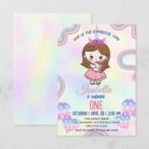 Festa de Aniversário kawaii arco-íris unicórnio pa
