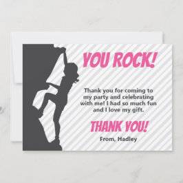 Cartão De Agradecimento Festa de Escalas de Rock