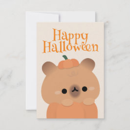 Cartão De Agradecimento Festa de Halloween Simples e Bonita