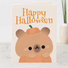 Cartão De Agradecimento Festa de Halloween Simples e Bonita