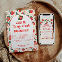 Festa de primeiro aniversario de Berry First Straw